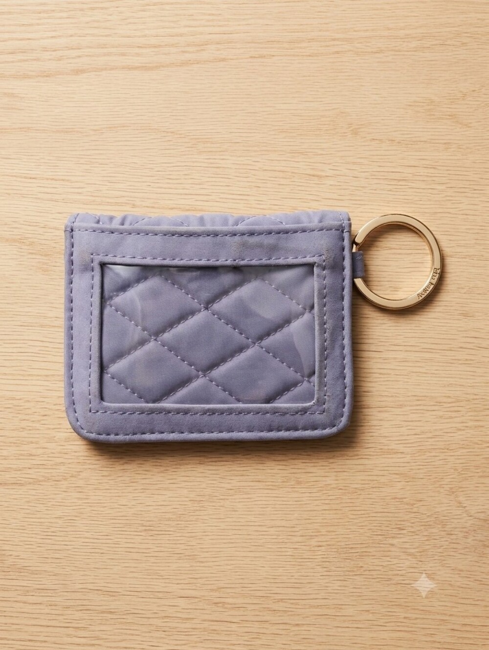 🩶Vera Bradley Gray Quilted ID Card Holder/Wallet